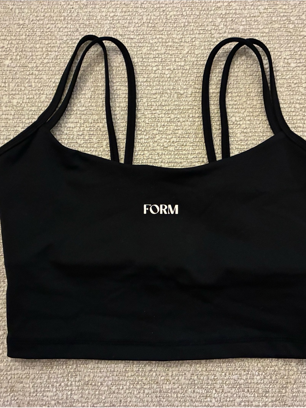Black Double-Strap Tank Top